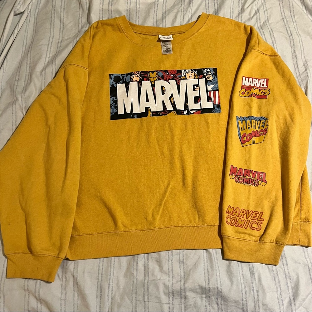 Hybrid Apparel Marvel Superhero Sweatshirt XXL/19 Women's Juniors - well-loved